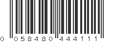 UPC 058480444111