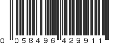 UPC 058496429911