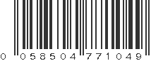 UPC 058504771049