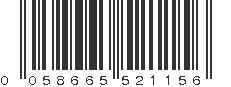 UPC 058665521156