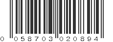 UPC 058703020894