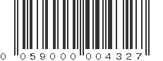 UPC 059000004327