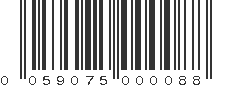 UPC 059075000088