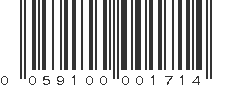 UPC 059100001714