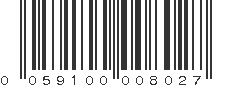 UPC 059100008027