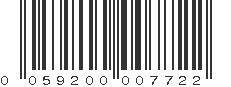 UPC 059200007722