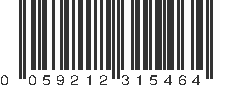 UPC 059212315464