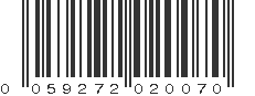 UPC 059272020070