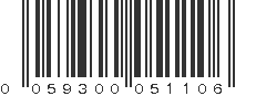 UPC 059300051106