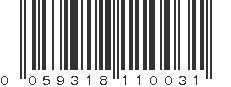 UPC 059318110031