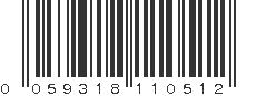 UPC 059318110512