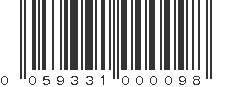 UPC 059331000098