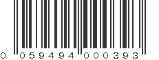 UPC 059494000393