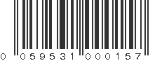 UPC 059531000157