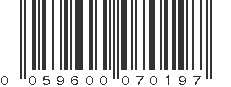 UPC 059600070197