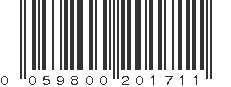 UPC 059800201711