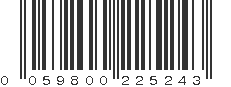 UPC 059800225243