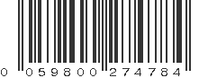 UPC 059800274784