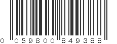 UPC 059800849388