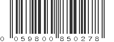 UPC 059800850278