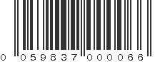 UPC 059837000066