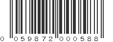 UPC 059872000588