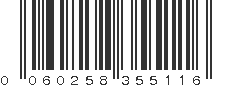 UPC 060258355116