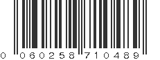 UPC 060258710489