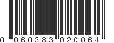 UPC 060383020064