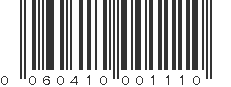 UPC 060410001110