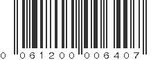 UPC 061200006407