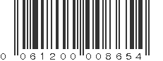 UPC 061200008654