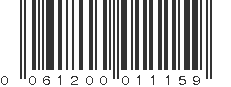 UPC 061200011159