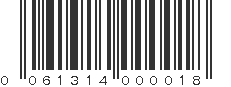 UPC 061314000018