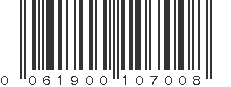 UPC 061900107008