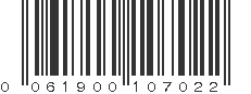 UPC 061900107022