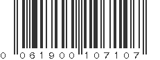 UPC 061900107107