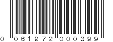 UPC 061972000399