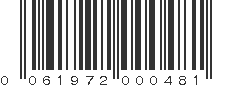 UPC 061972000481