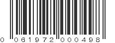 UPC 061972000498