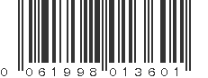 UPC 061998013601