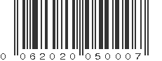 UPC 062020050007