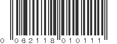 UPC 062118010111