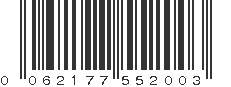 UPC 062177552003