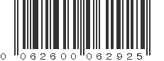 UPC 062600062925