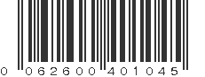 UPC 062600401045