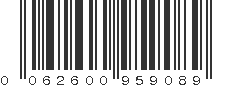 UPC 062600959089