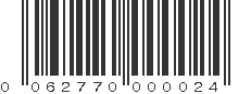 UPC 062770000024