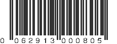 UPC 062913000805