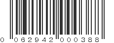 UPC 062942000388